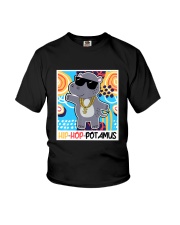1990s Throwback Hip Hop Party Hippo Hip Hop Youth T-Shirt tile