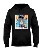 1990s Throwback Hip Hop Party Hippo Hip Hop Hooded Sweatshirt tile