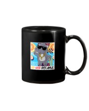 1990s Throwback Hip Hop Party Hippo Hip Hop Mug tile