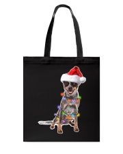 Christmas Australian Cattle Dog Lovers Santa Hat Gift Shirt Tote Bag tile