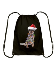 Christmas Australian Cattle Dog Lovers Santa Hat Gift Shirt Drawstring Bag tile