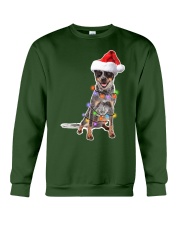 Christmas Australian Cattle Dog Lovers Santa Hat Gift Shirt Crewneck Sweatshirt front