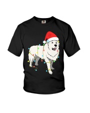 Christmas Lights Great Pyrenees Dog Lover Funny Gift. Youth T-Shirt tile