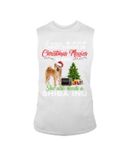 Christmas Movies Alone She Also Needs A Shiba Inu Light Sleeveless Tee tile