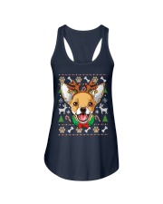 Chihuahua Ugly Christmas Shirt Reindeer Antlers Dog Girls Ladies Flowy Tank tile