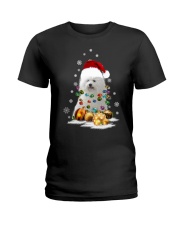 Coton De Tulear Christmas Dog Light Ladies T-Shirt tile
