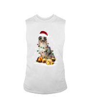 Australian Shepherd Christmas Dog Light Sleeveless Tee tile