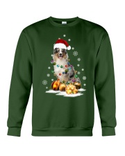 Australian Shepherd Christmas Dog Light Crewneck Sweatshirt front