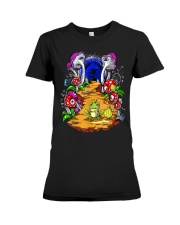 Psychedelic Magic Mushrooms Frog Psilocybin Premium Fit Ladies Tee tile