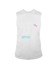 I Just Freaking Love Hippos OK Baby Hippo Lover Sleeveless Tee tile