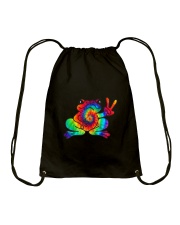 Cool Peace Frog Tie Drawstring Bag tile