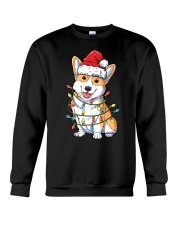 Corgi Santa Christmas Tree Lights Xmas Gifts Boys Kids Men Crewneck Sweatshirt tile