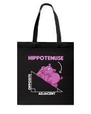 Funny Hippo Math Lover Students Gift Hippo Tote Bag tile