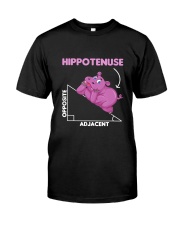 Funny Hippo Math Lover Students Gift Hippo Premium Fit Mens Tee tile