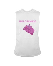 Funny Hippo Math Lover Students Gift Hippo Sleeveless Tee tile
