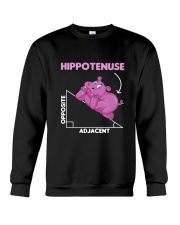 Funny Hippo Math Lover Students Gift Hippo Crewneck Sweatshirt tile