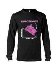 Funny Hippo Math Lover Students Gift Hippo Long Sleeve Tee tile