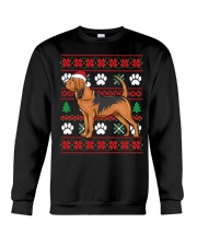 Bloodhound Ugly Christmas Bloodhound Santa Hat Gift Crewneck Sweatshirt tile