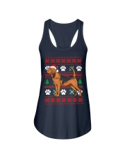 Bloodhound Ugly Christmas Bloodhound Santa Hat Gift Ladies Flowy Tank tile