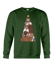 Christmas Tree English Bulldog Crewneck Sweatshirt front