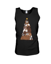 Christmas Tree English Bulldog Unisex Tank tile