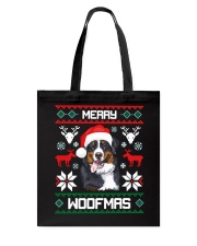 Bernese Mountain Dog Gift For Merry Christmas Woofmas Berner Tote Bag tile