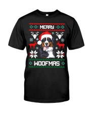 Bernese Mountain Dog Gift For Merry Christmas Woofmas Berner Premium Fit Mens Tee tile