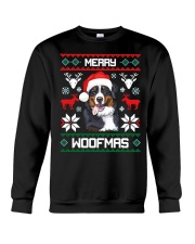 Bernese Mountain Dog Gift For Merry Christmas Woofmas Berner Crewneck Sweatshirt tile