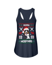 Bernese Mountain Dog Gift For Merry Christmas Woofmas Berner Ladies Flowy Tank tile