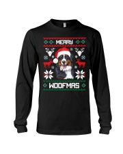 Bernese Mountain Dog Gift For Merry Christmas Woofmas Berner Long Sleeve Tee tile