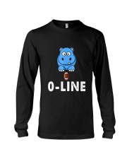 Football Hippo Offensive Line Graphic Long Sleeve Tee tile