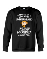 I Love My Monkey But That is Ok Animal Rrights Crewneck Sweatshirt tile