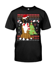 Boxer Dog Ugly Christmas Boxer Dog Christmas Tree Premium Fit Mens Tee tile