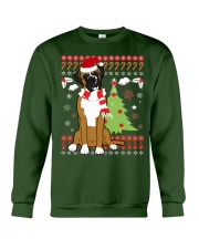 Boxer Dog Ugly Christmas Boxer Dog Christmas Tree Crewneck Sweatshirt front