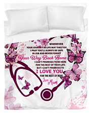 To my Daughter Love Mon Mermaid Duvet Cover tile