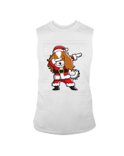 Dabbing Cavalier King Charles Spaniel Christmas Dog Sleeveless Tee tile
