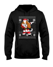 Dabbing Cavalier King Charles Spaniel Christmas Dog Hooded Sweatshirt tile