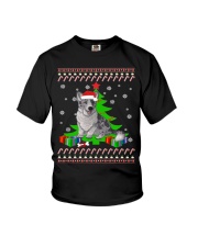 Corgi Ugly Christmas Shirt Cardigan Corgi Christmas Tree Youth T-Shirt tile