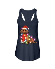 Dachshund Christmas Gifts Cute Dog Lovers Ladies Flowy Tank tile