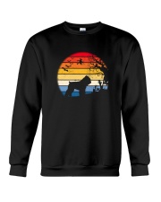 Bouvier Des Flandres In Moon Retro Crewneck Sweatshirt tile
