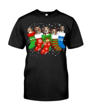 Beagle Christmas Beagle Dog Cute Socks Xmas Gift Premium Fit Mens Tee tile