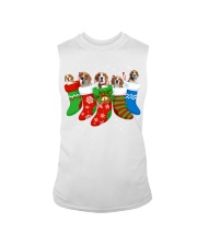 Beagle Christmas Beagle Dog Cute Socks Xmas Gift Sleeveless Tee tile