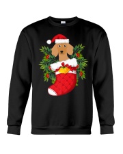 Christmas Daschund Doxie Inside Socks Crewneck Sweatshirt tile