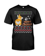 Corgi Ugly Christmas Funny Dog Gift For Christmas Premium Fit Mens Tee tile