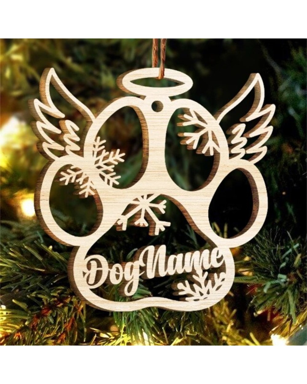 Christmas Cute Paw Pendant template