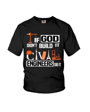 If God Didn't Build It Engineers Did It Youth T-Shirt tile
