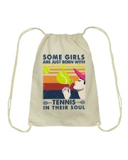 Some Girls Are Just Born With Tennis In Their Soul Drawstring Bag tile