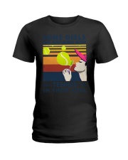 Some Girls Are Just Born With Tennis In Their Soul Ladies T-Shirt tile