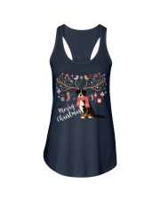 Christmas Bernese Mountain Dog Ladies Flowy Tank tile