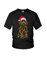Christmas Labradoodle Gift - Labradoodle Funny Hat Xmas. Youth T-Shirt tile